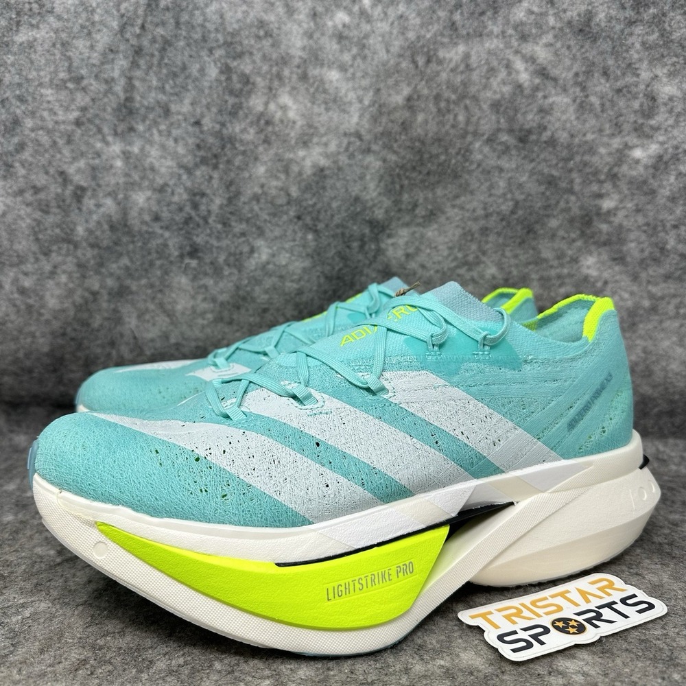Adidas Adizero Prime X 3.0 Strung Running Shoes Mens Size 14 Flash Aqua JR2598